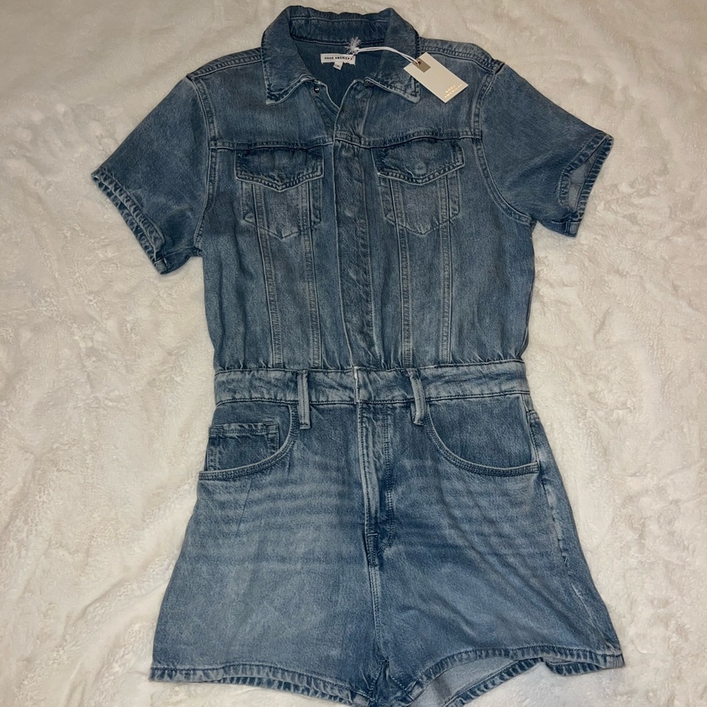 Good American Women’s Weightless Short Jumpsuit